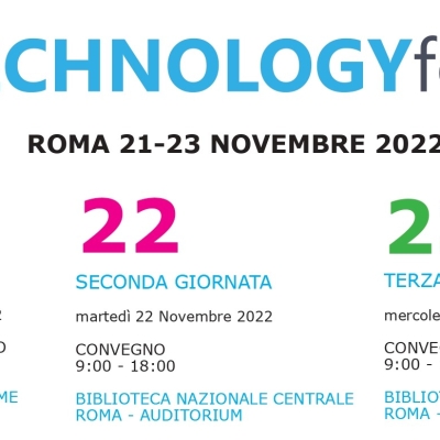 TECHNOLOGY FOR ALL 2022 il Programma completo 